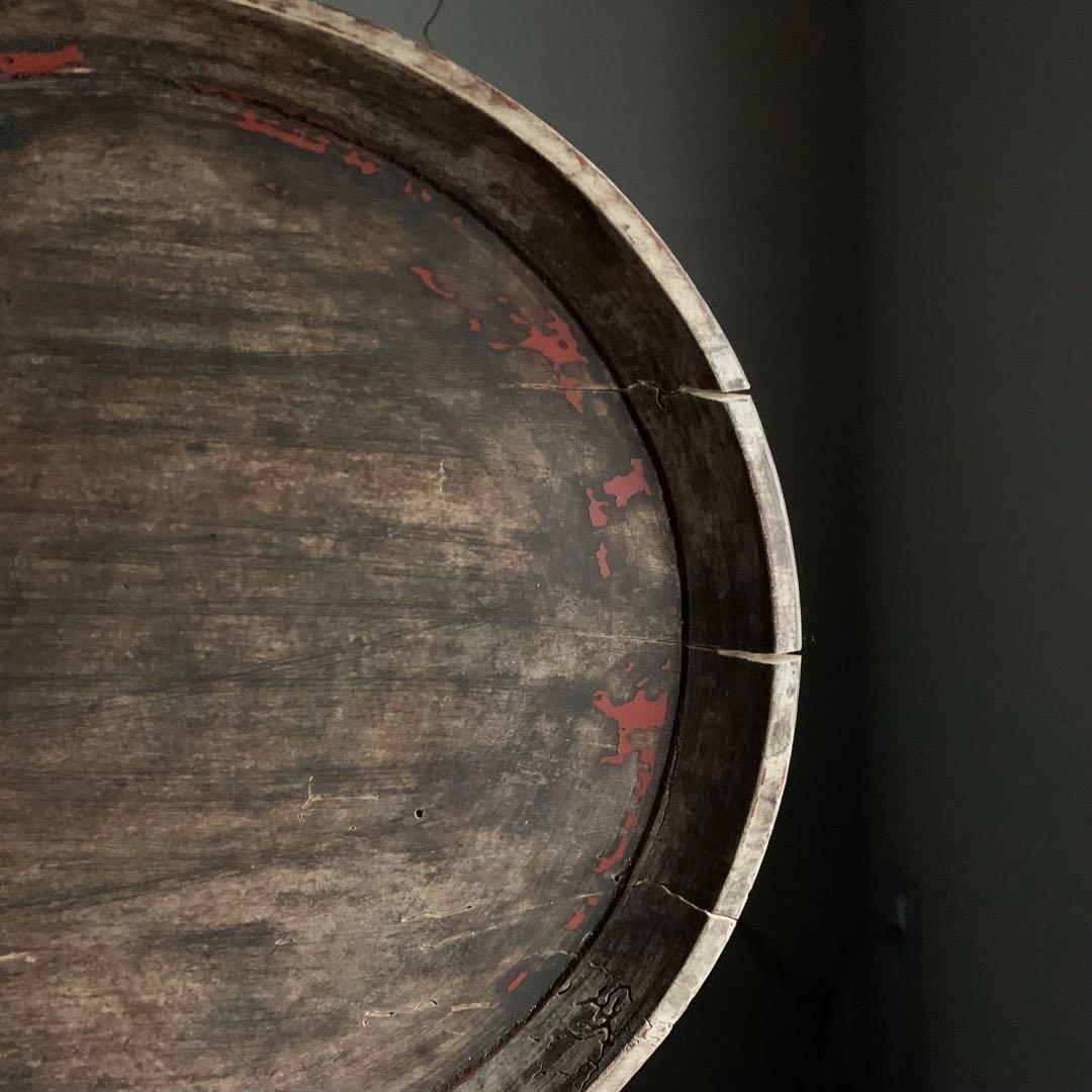 やつれ盆 枯れ盆 貧数寄 朽木盆 古美術 古道具 アンティーク