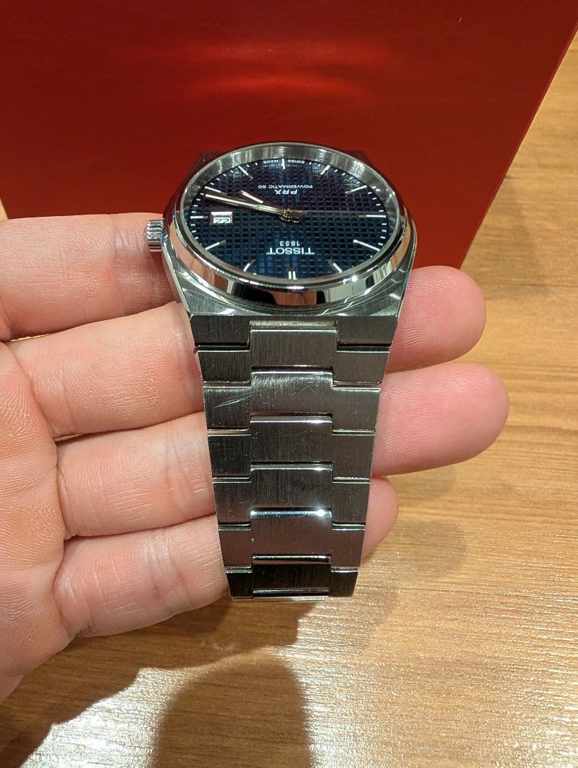 TISSOT PRX 40mm ブルーダイヤル 付属品完備