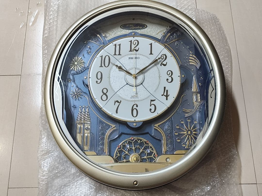 セイコー ウェーブシンフォニー からくり時計 メロディ 電波 現行品 訳あり