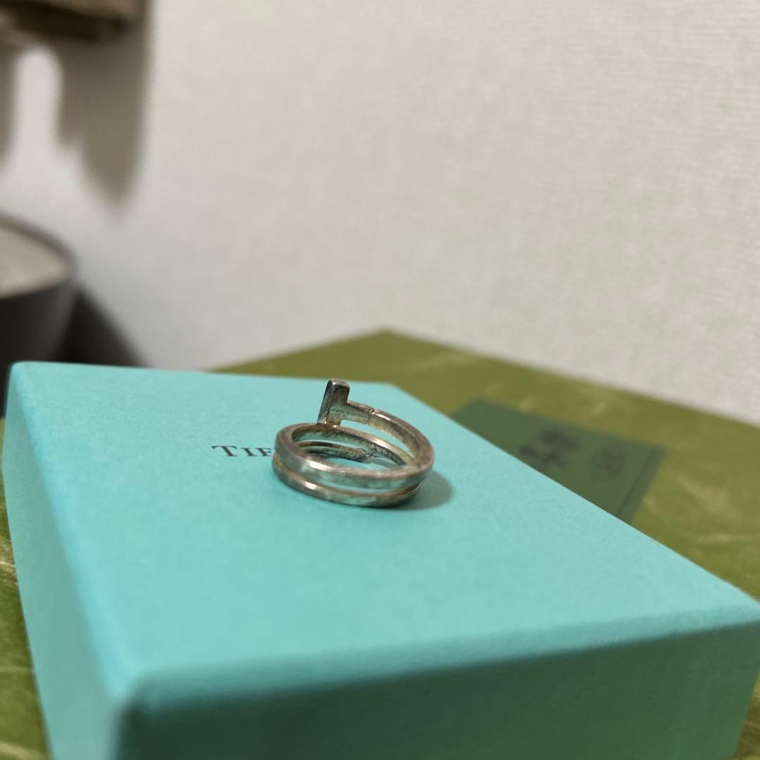 ティファニー TIFFANY Tスクエア ラップ リング 13号