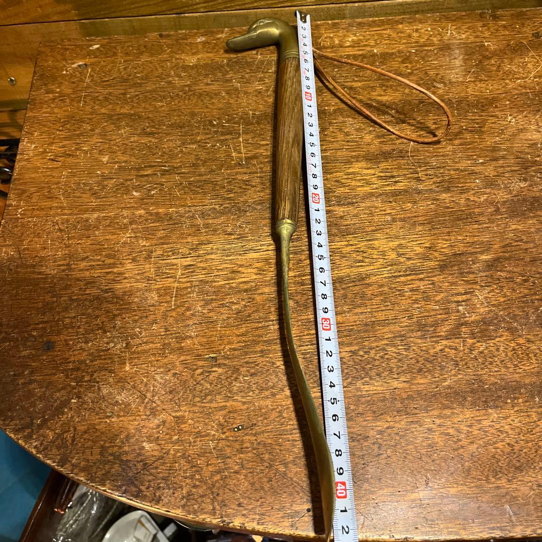ヴィンテージ真鍮✖️木製靴ベラ