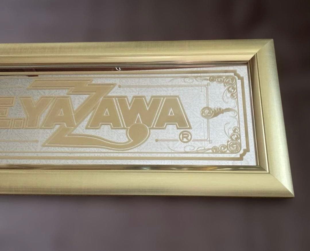 E.YAZAWA パブミラーゴールドロゴフレーム　Diamond moon