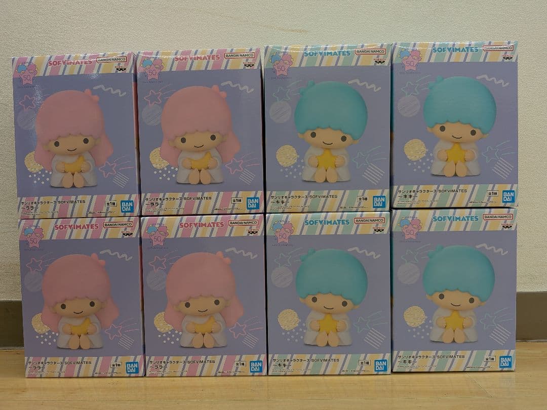 サンリオキャラクターズ SOFVIMATES キキ ララ 2種8体セット