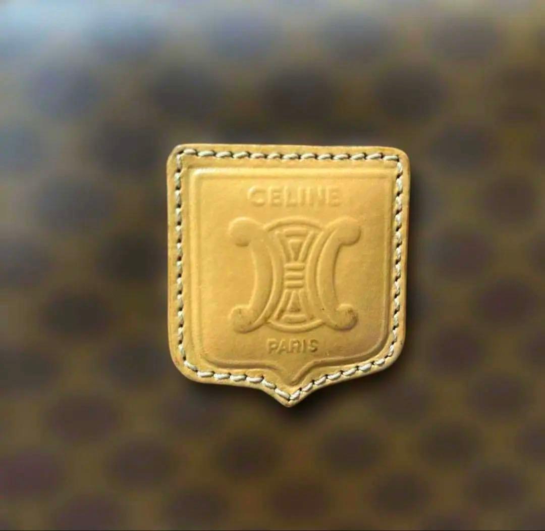 CELINE ⭐︎ブラウン⭐︎マカダム柄ミニボストンハンドバッグ