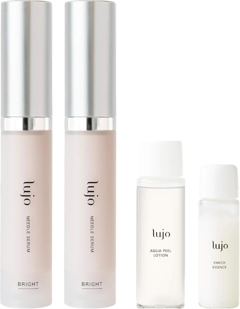 lujo　ニードルセラムブライト　2本　徹底クマ対策　化粧水＆オイルボトル付属