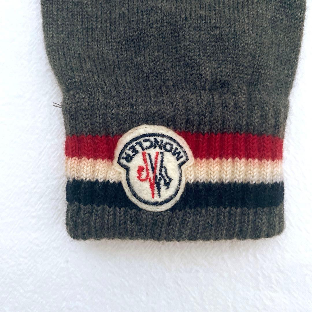 モンクレール　手袋　メンズ　グレー