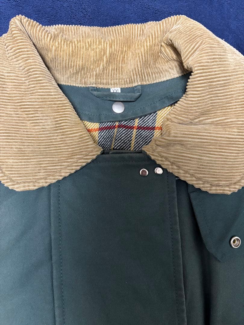 ダークグリーン ダッフルコート　ファイヤーマンジャケット