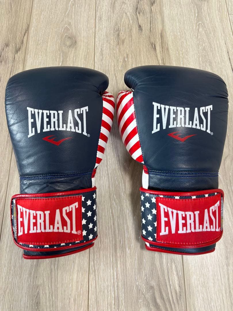 ※美品※ EVERLAST グローブ USAラッピング 14oz
