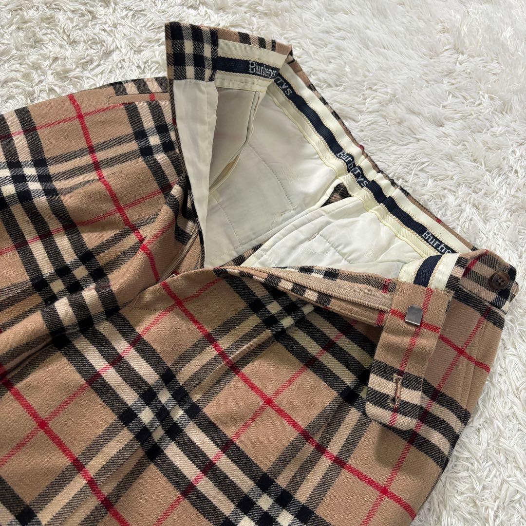 バーバリーズ　希少デザイン　ノバチェック　ビンテージ　ウール　パンツ　3点
