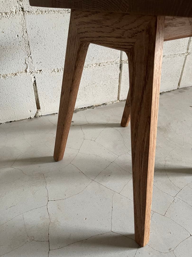 リフレッシュタイプチェア　ロータイプ　オーク無垢材　ウチダ　ライトオーク色