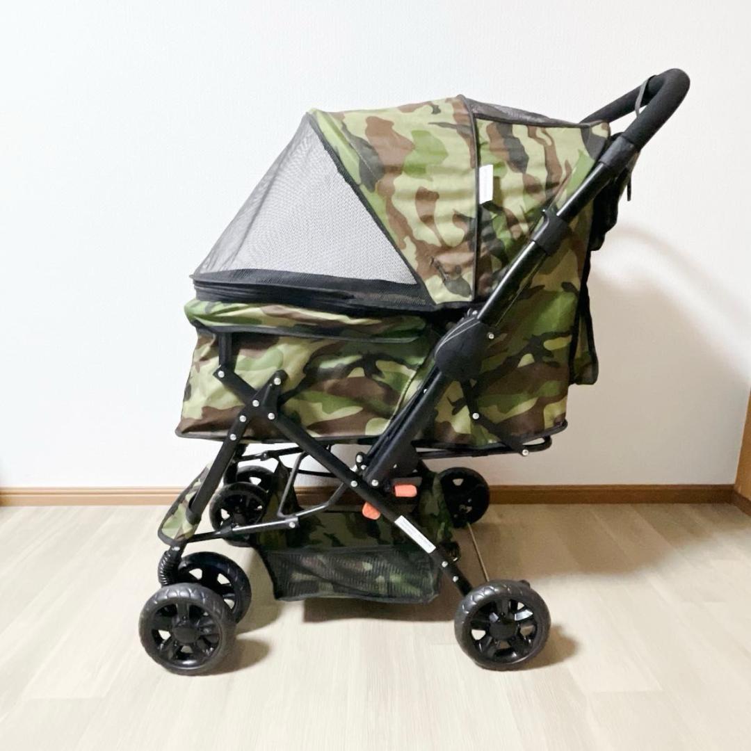 ピッコロカーネ PRIMO プリモ 迷彩柄 カモフラージュ ペットカート 対面式