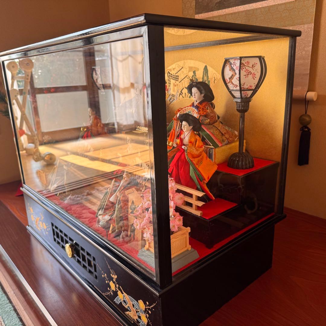 雛人形セット ガラスケース付き　東京久月