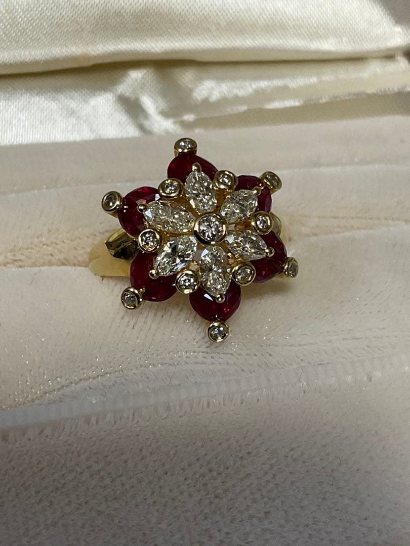 k18ルビーダイヤモンドリング