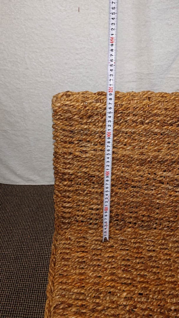 籐製　꧁籐家具꧂　大型ソファー　アジアン　　クッション付　アンティーク レトロ