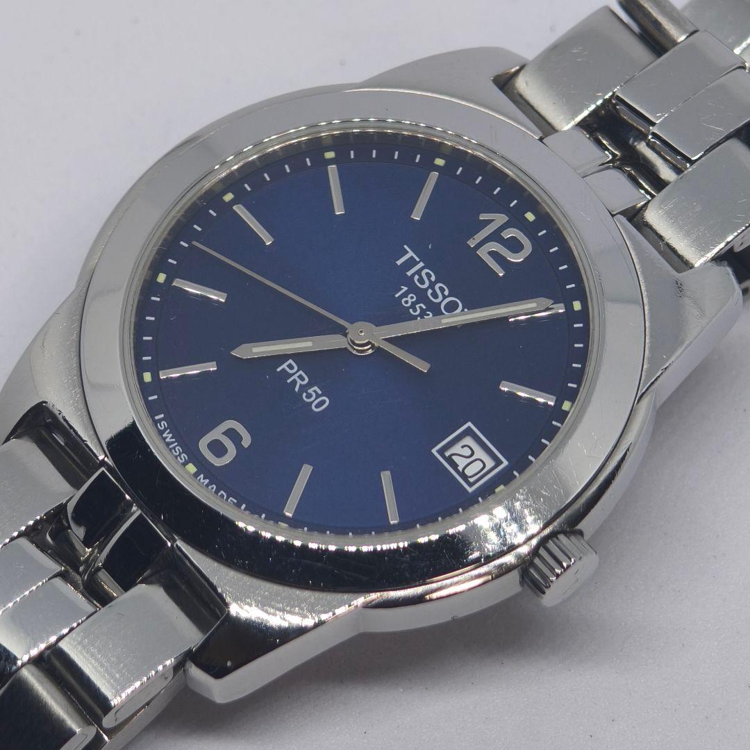 TISSOT PR50 J376/476 三針クォーツ腕時計 電池新品