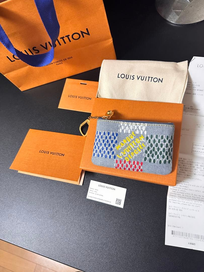 【値下げ交渉可】ルイヴィトン LV バーズ・ダミエ デニム ポシェット・クレ