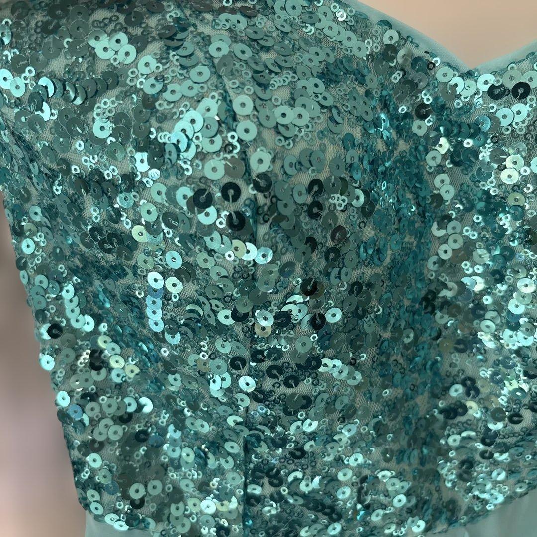 Vera Mont ヴェラモン スパンコールドレス ターコイズブルー