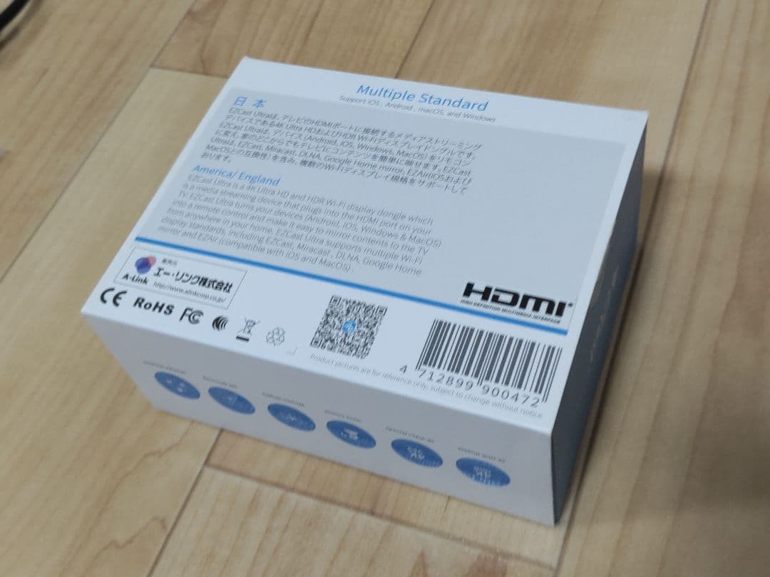 EZCast Ultra U1 ワイヤレスミラーリング