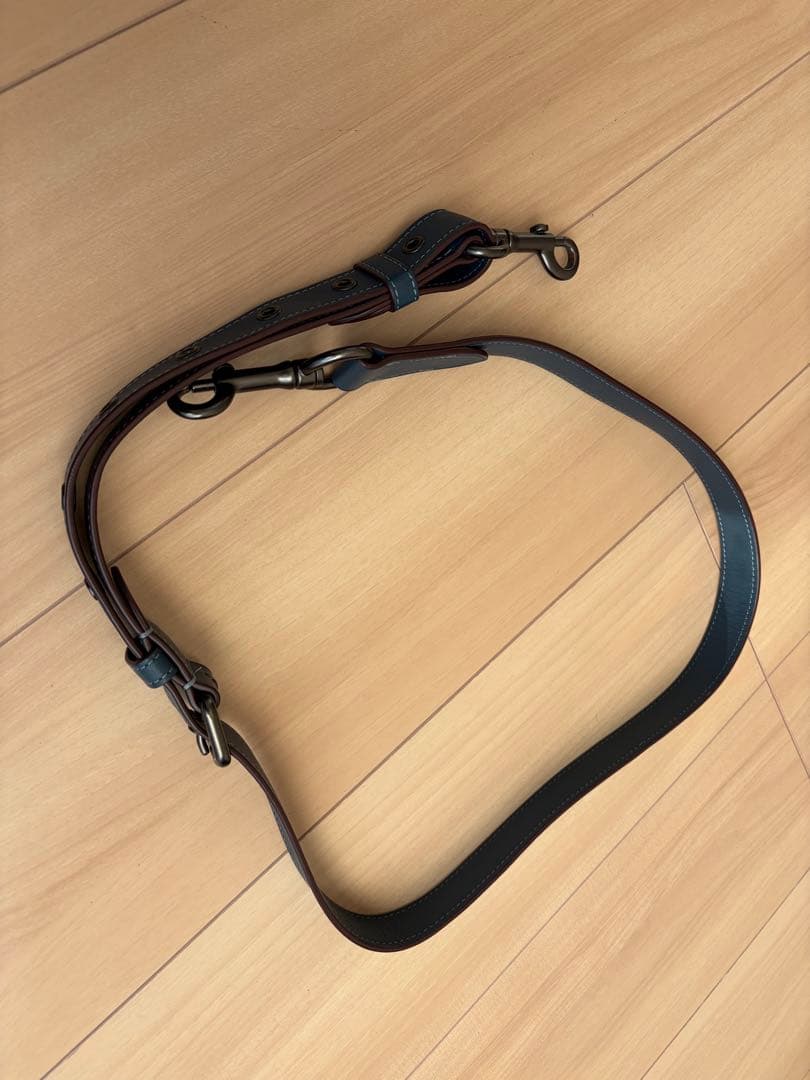 コーチ　11104 ローグブリーフ　グラブタンペブルレーザー　デニム(青系)