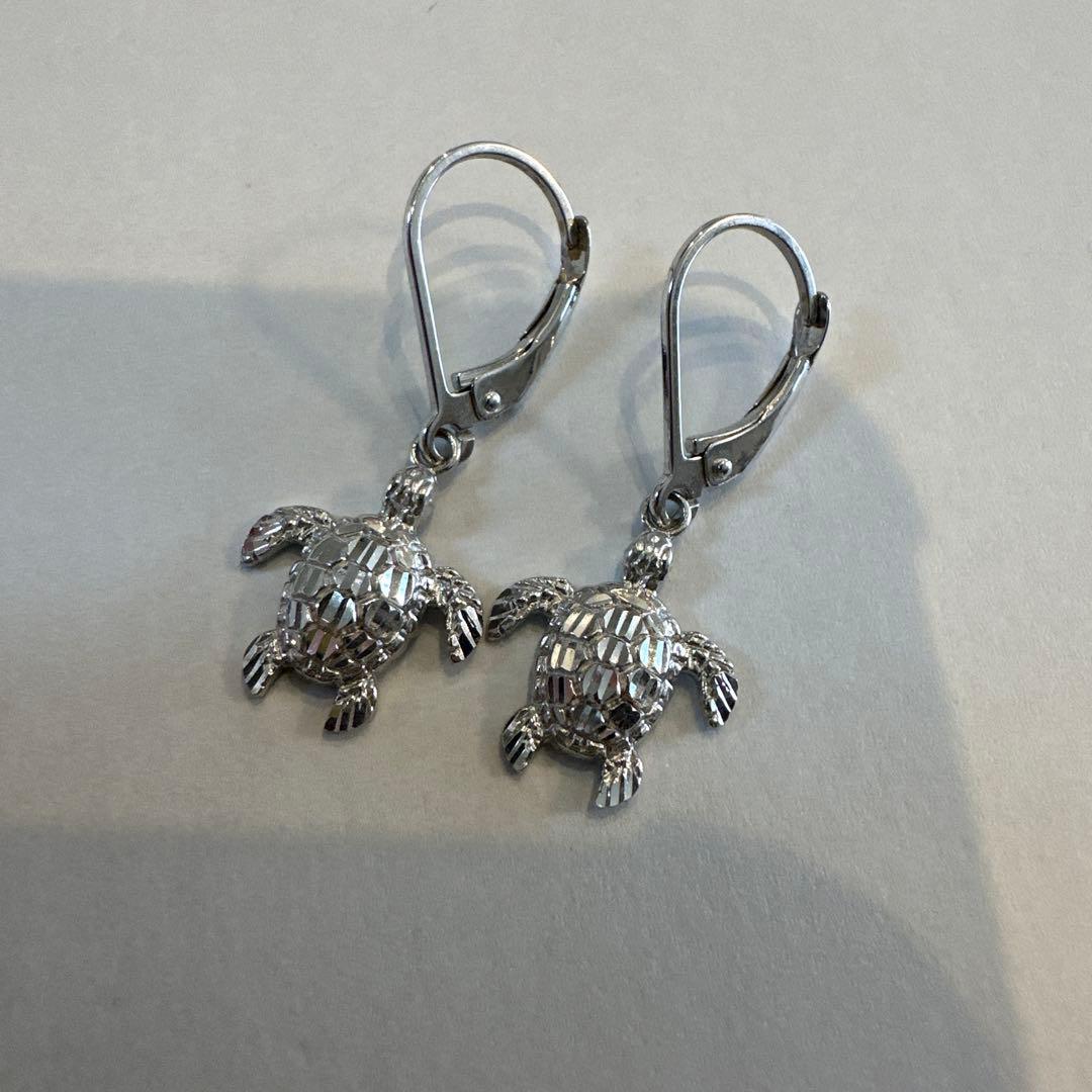ハワイアンジュエリー ウミガメ フックピアス ARR 14K