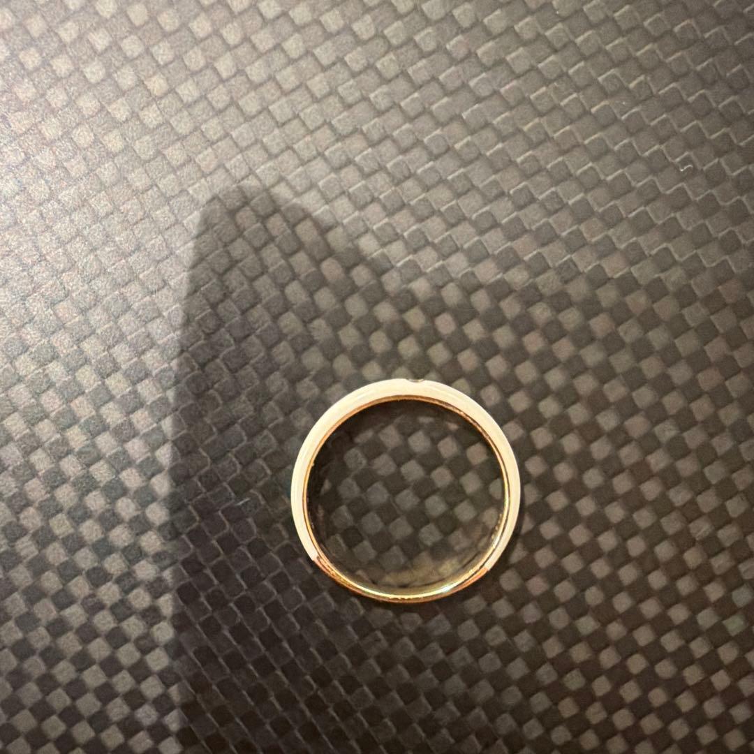 スタージュエリー　エナメルリング　11号　0.004ct K10