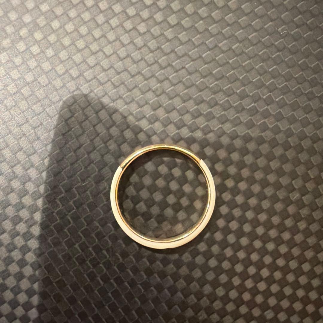 スタージュエリー　エナメルリング　11号　0.004ct K10