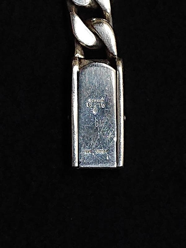 超レア廃盤品GUCCI 喜平 フラットリンクチェーン ブレスレットシルバー