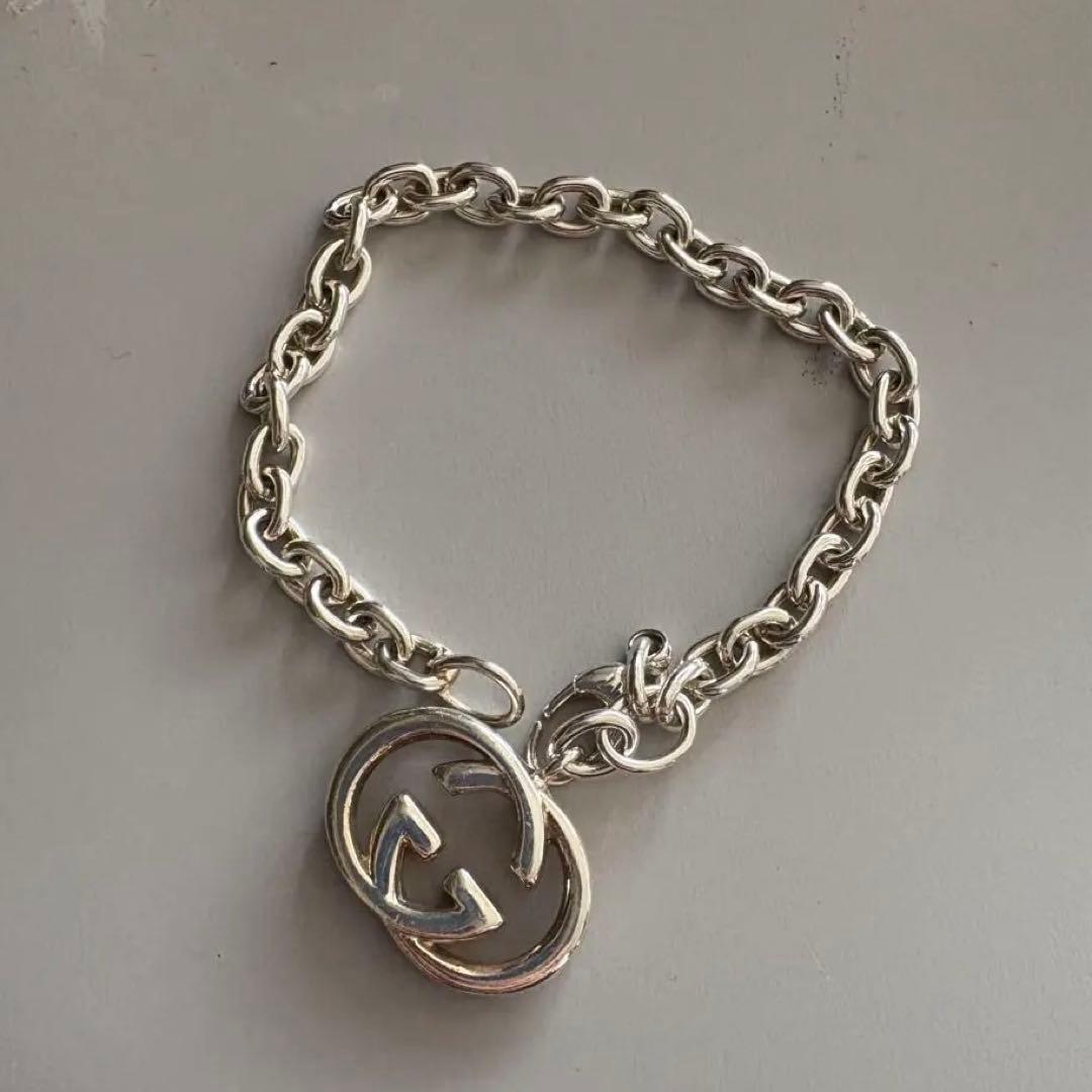 k*)様 Gucci シルバーチェーンブレスレット