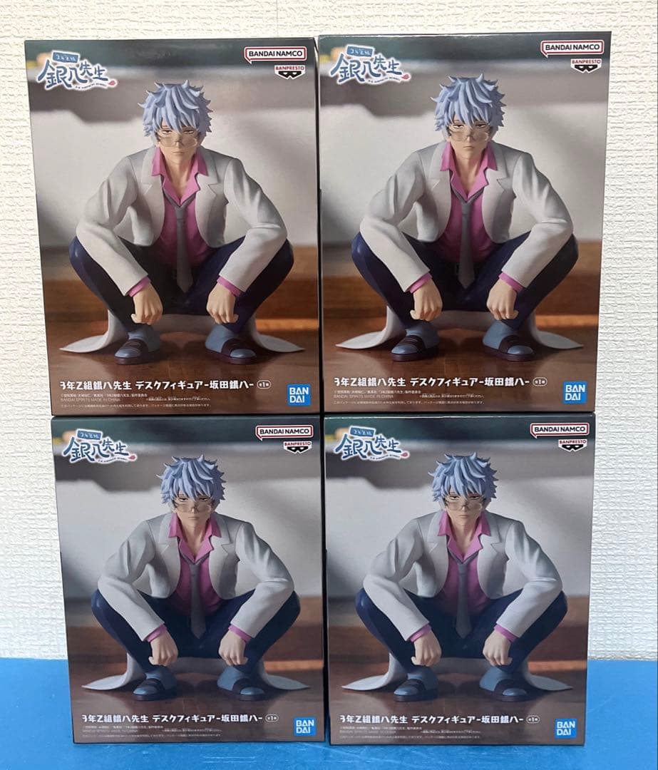 3年Z組銀八先生　デスクフィギュア　坂田銀八　4体セット