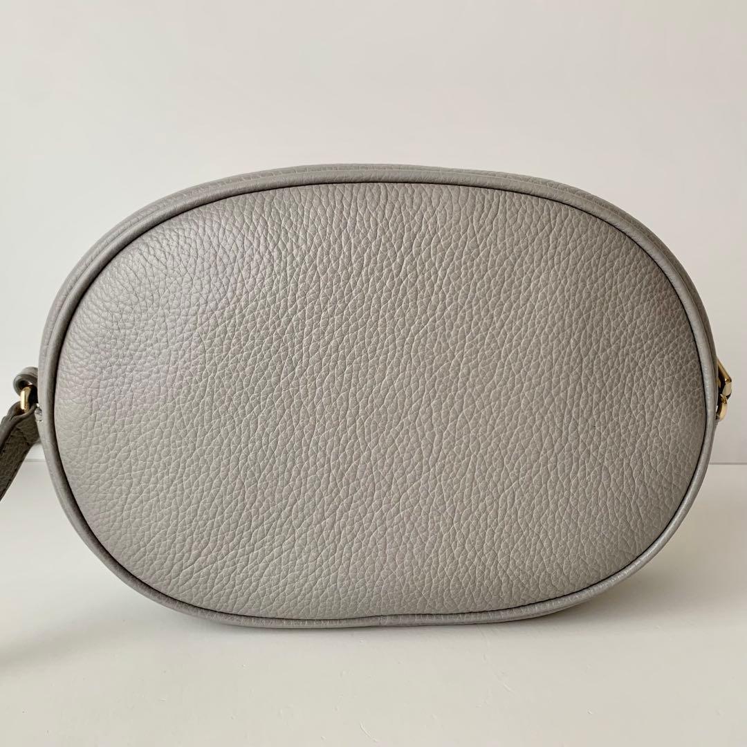 【FURLA】フルラ　ショルダーバッグ　カメラバッグ　グレー　ライトグレー