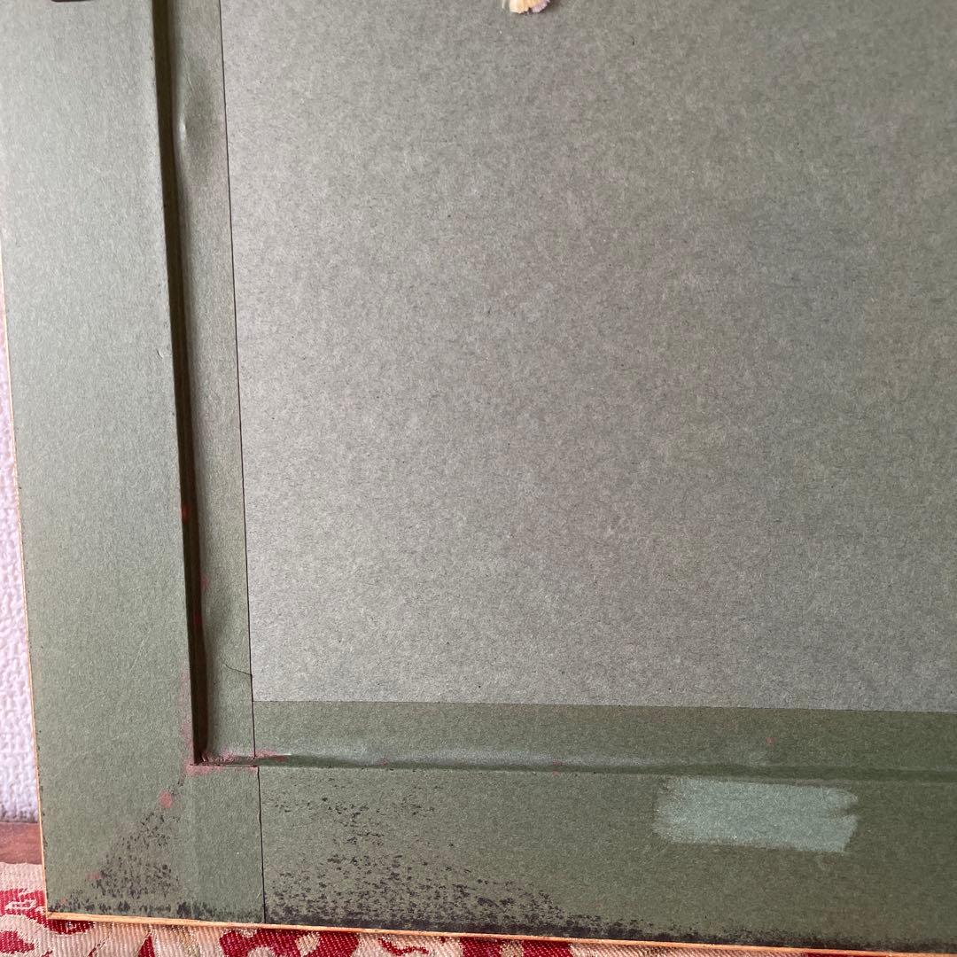 ＊額装五つ花プレート＊額３４cm×３１cm・画１８cm×１５cm・Meissen