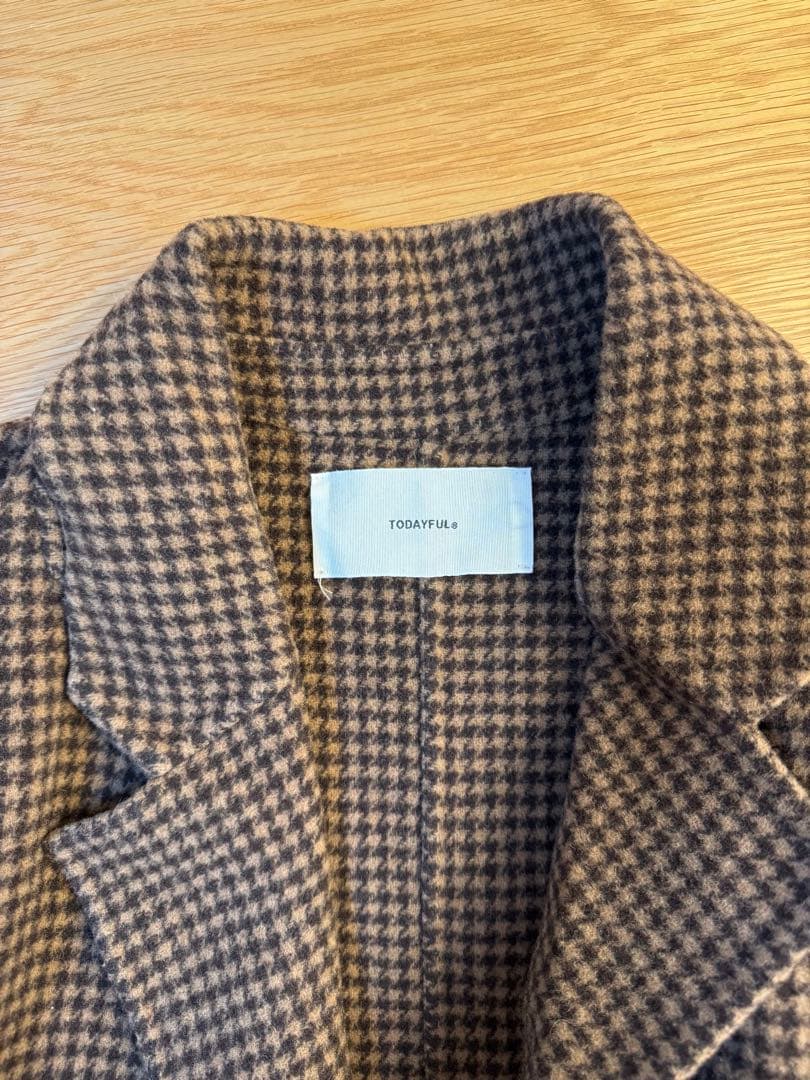 todayful オーバーチェックコート　36