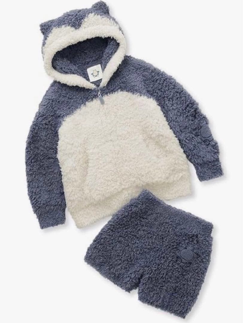 新品未開封　ジェラートピケ カビゴンパーカ&ショートパンツセットキッズSサイズ