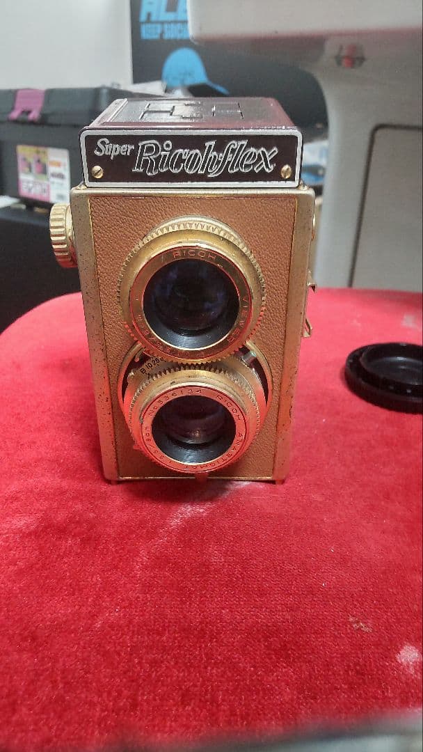Super Ricohflex 二眼レフカメラ ゴールド/ブラウン