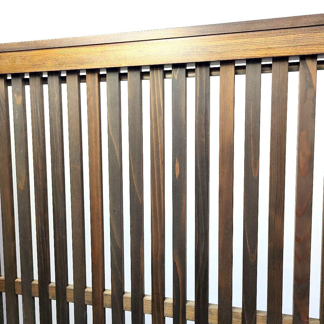 No8118【レトロ調】縦格子 衝立、パーテーション、間仕切り【吹き抜けタイプ】