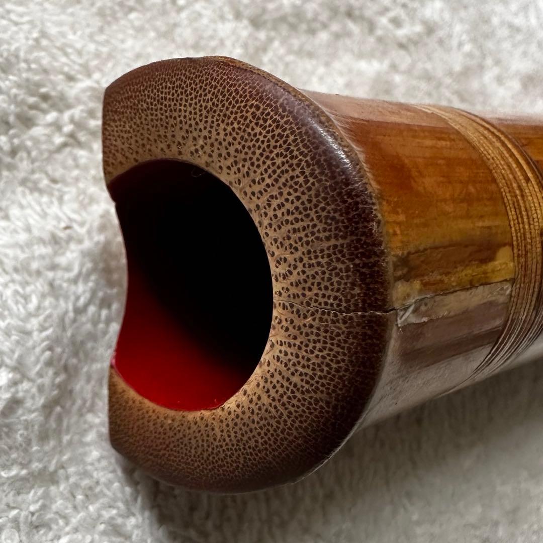 尺八　都山流　露秋　銘④（1尺8寸）補修