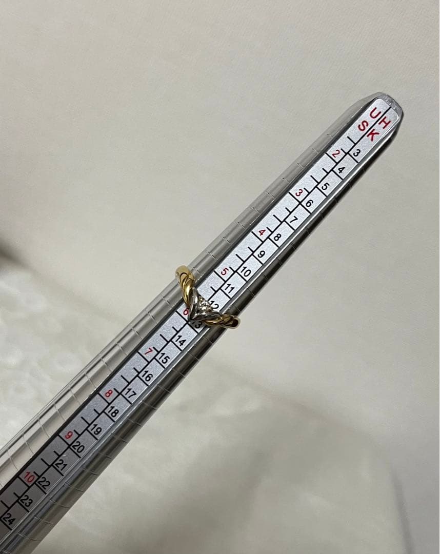 18金　プラチナ Pt900 ダイヤモンドファッションリング