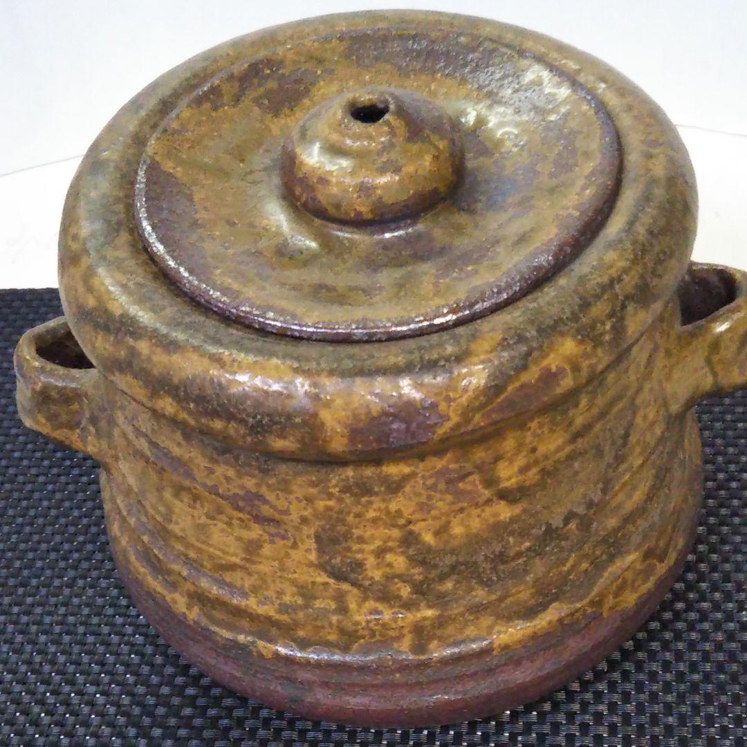 昭和レトロ、吉備焼き蓋物