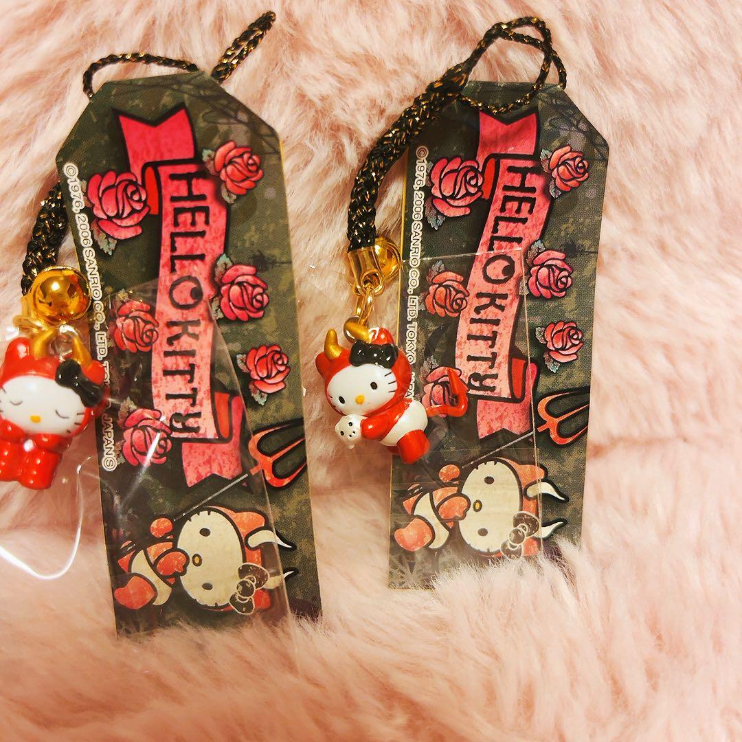 希少レア　ハローキティ　根付け　デビルシリーズ　2006 平成レトロ　サンリオ