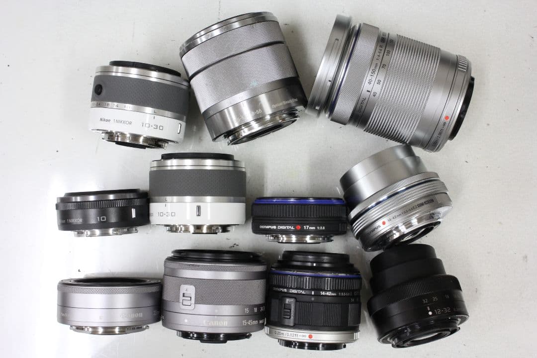 ミラーレス一眼用レンズ 11点 Canon SONY OLYMPUS Nikon
