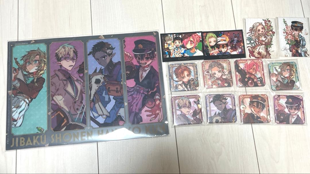 地縛少年花子くん　ミュージアム　まとめ売り　缶バッジ（フルセット　クリアファイル