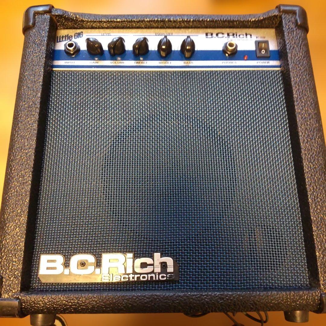 値下げ！左きき用セルダーエレキベース、B.C.大型アンプ、各種付属品付