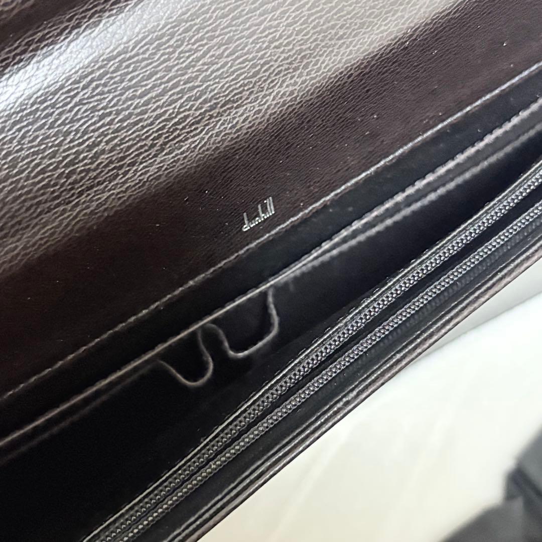 ◆未使用保管品◆ダンヒル ビジネスバッグ 黒 ブリーフケース レザー