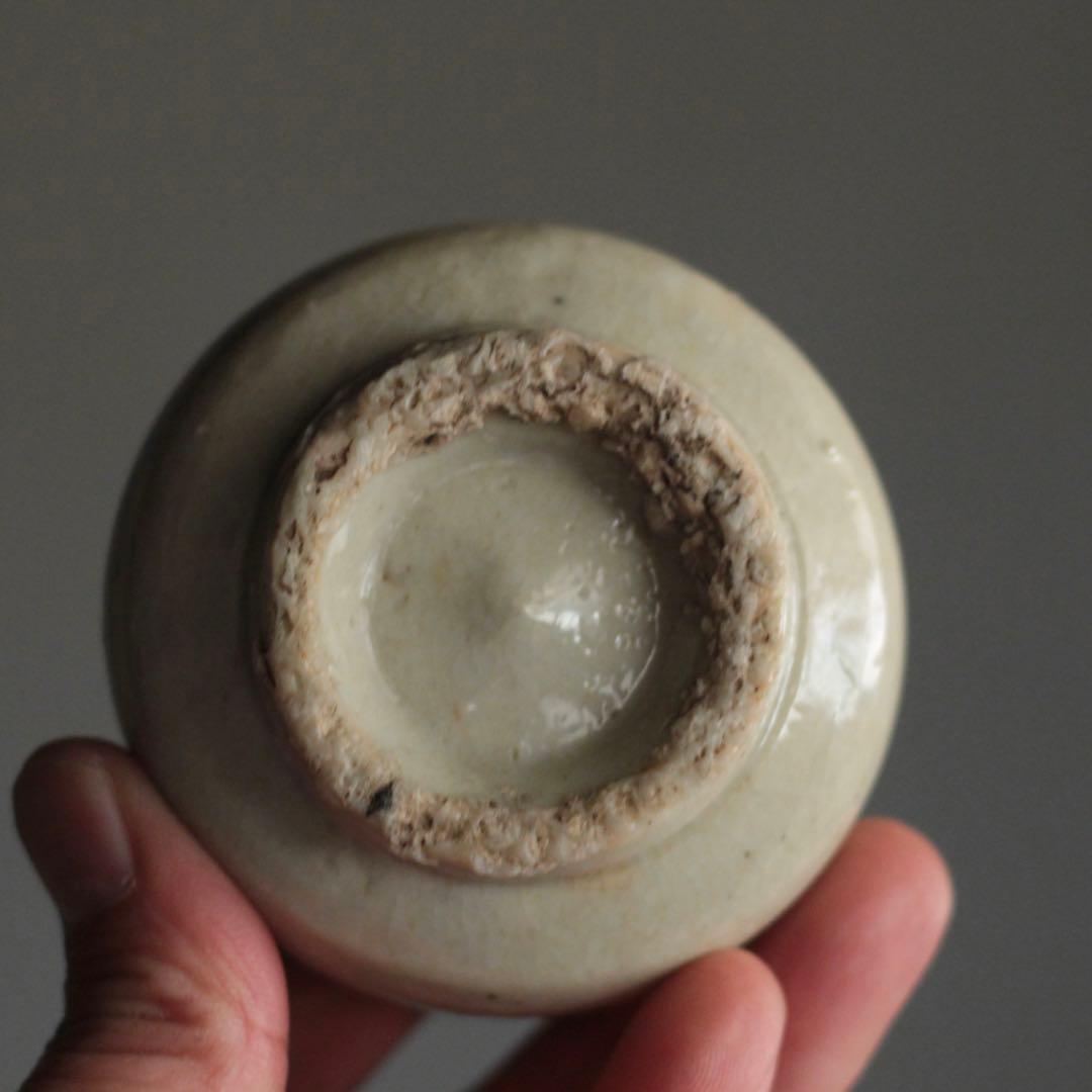 李朝 白磁 半筒 盃 ぐい呑み 古美術 古道具 アンティーク