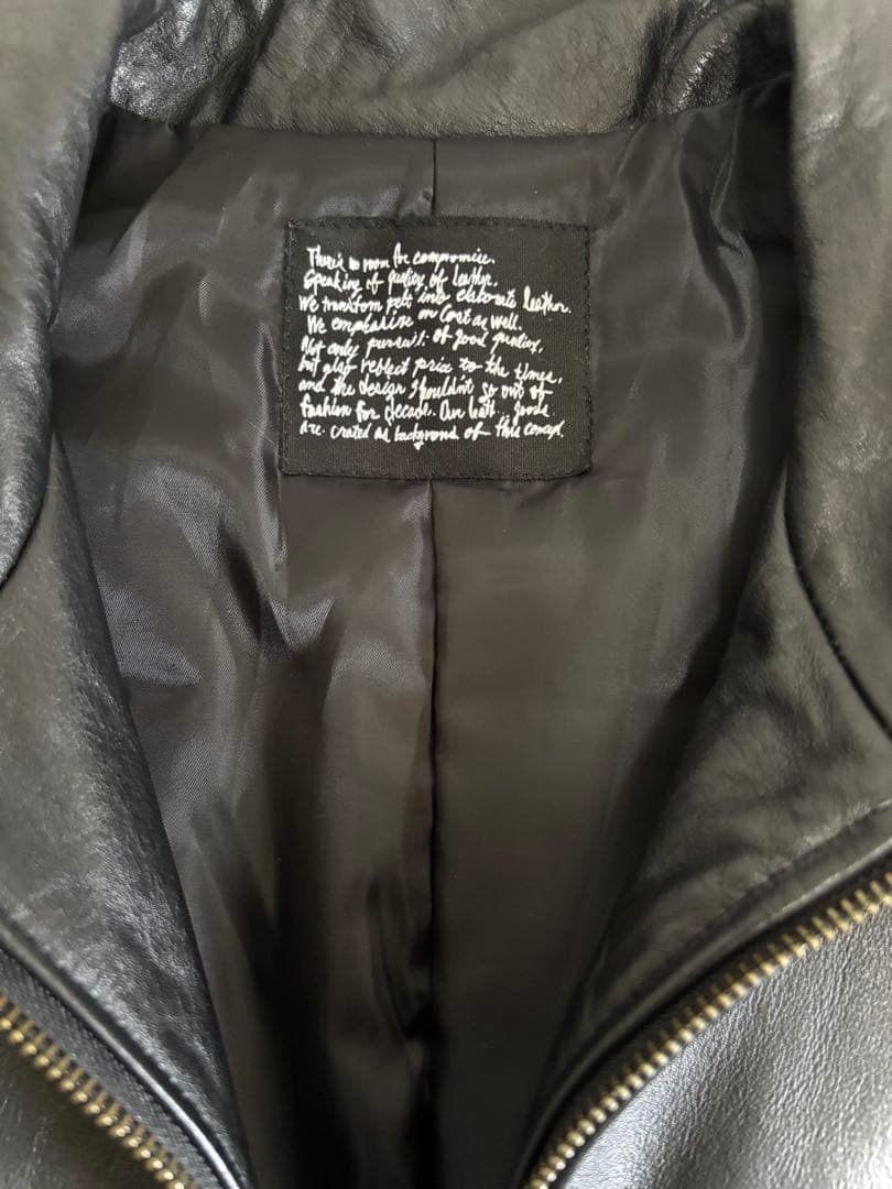 ギ*ん様 ナノユニバース　レザージャケット　シングルライダース　nano uni