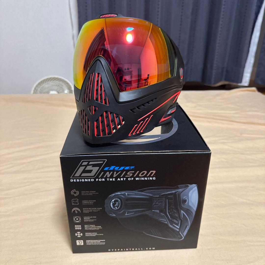 DYE i5 ゴーグル ブラック/レッド/ミラー