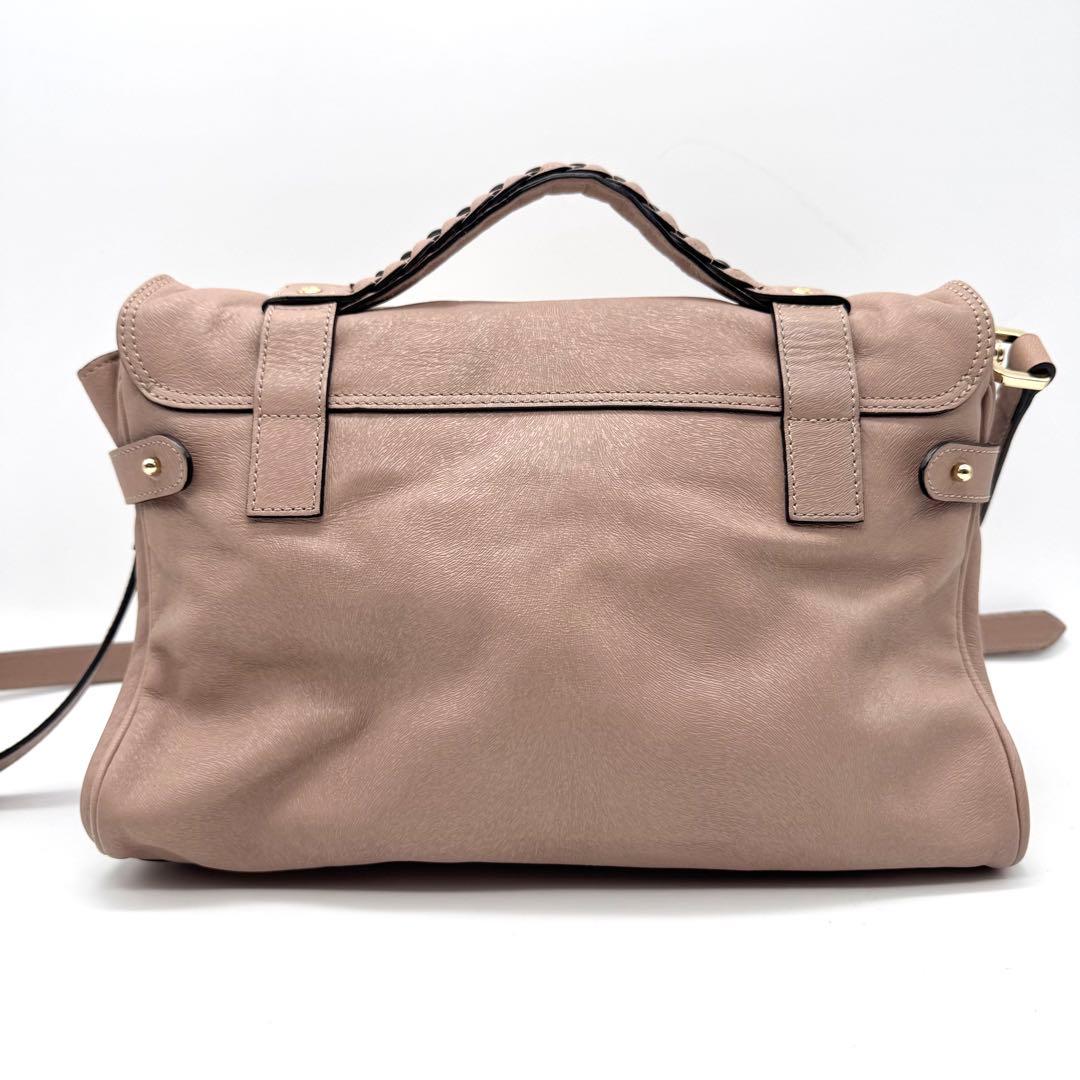 Mulberry アレクサ ショルダーバッグ 2way ブラウン サーモンピンク