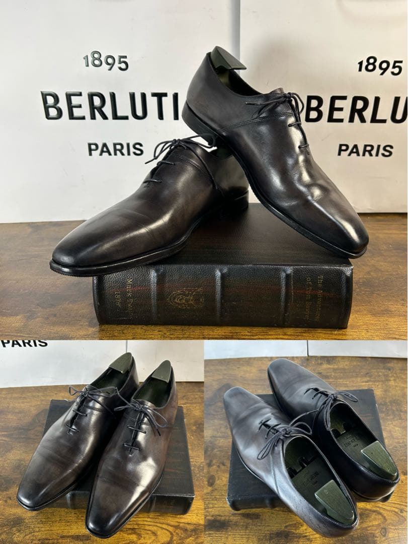 35万円　Berluti スカーズ アレッサンドロ　スクリット　シューズ　8.5