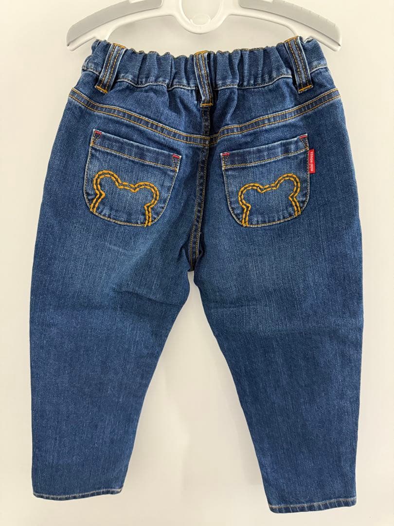 【美品】ミキハウスベア　デニムパンツ 長ズボン　ジーンズ　100