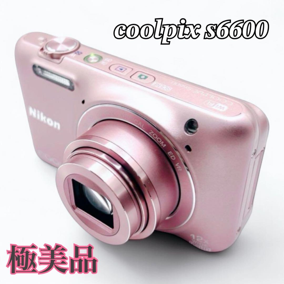 【極美品】Nikon ニコン COOLPIX S6600 シルキーピンク